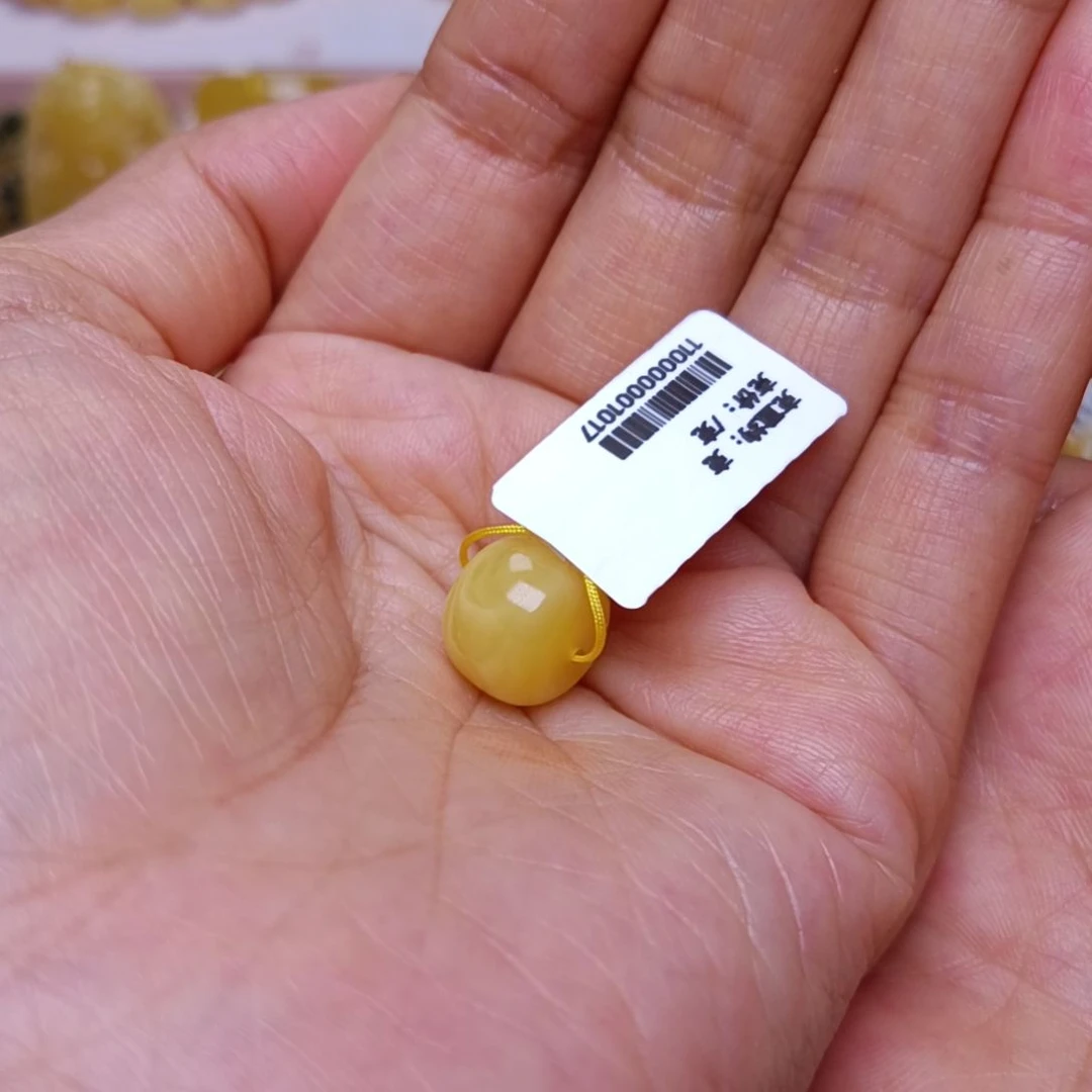 未镶嵌蜜蜡裸石隔***森12+老型单珠
