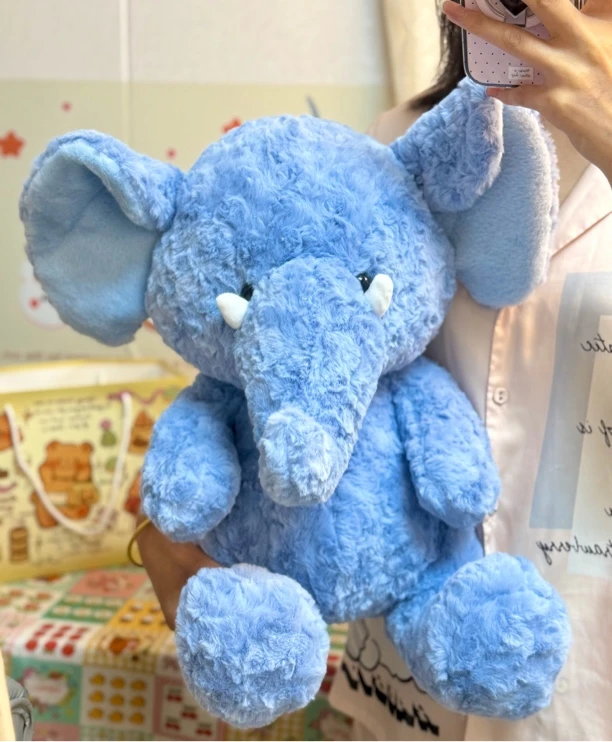 可爱小象毛绒公仔象玩偶玩具床上睡觉抱枕儿童安抚娃娃女生日礼物