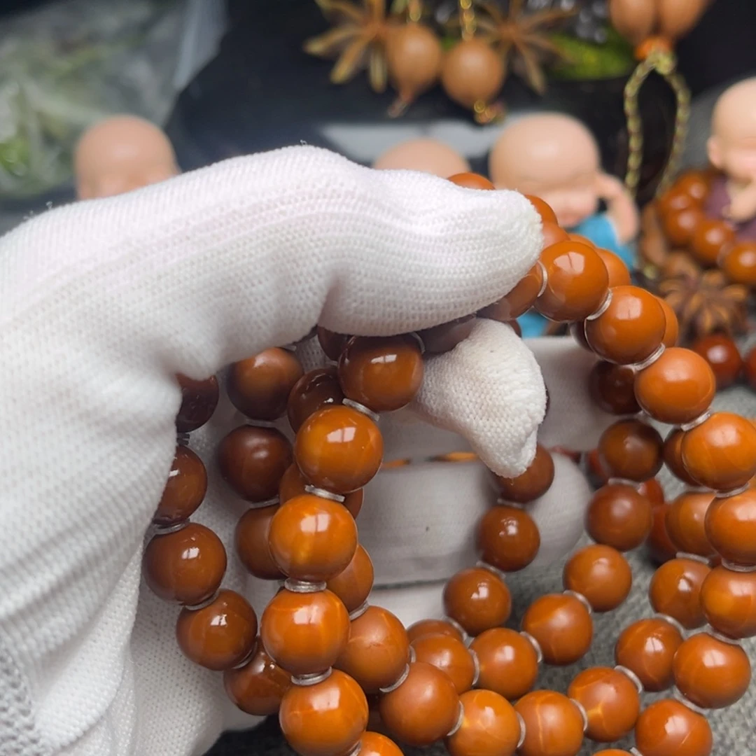 橄榄核手串/手链武****司1.1全品66颗
