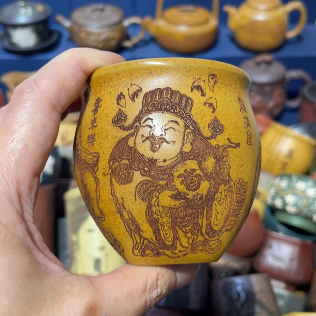 原矿紫砂手工主人杯