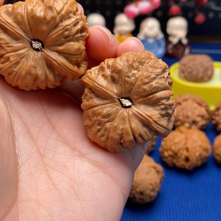 文玩核桃把件42尺荷叶南瓜