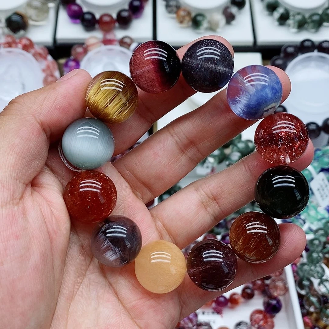 水晶手串未镶嵌多宝