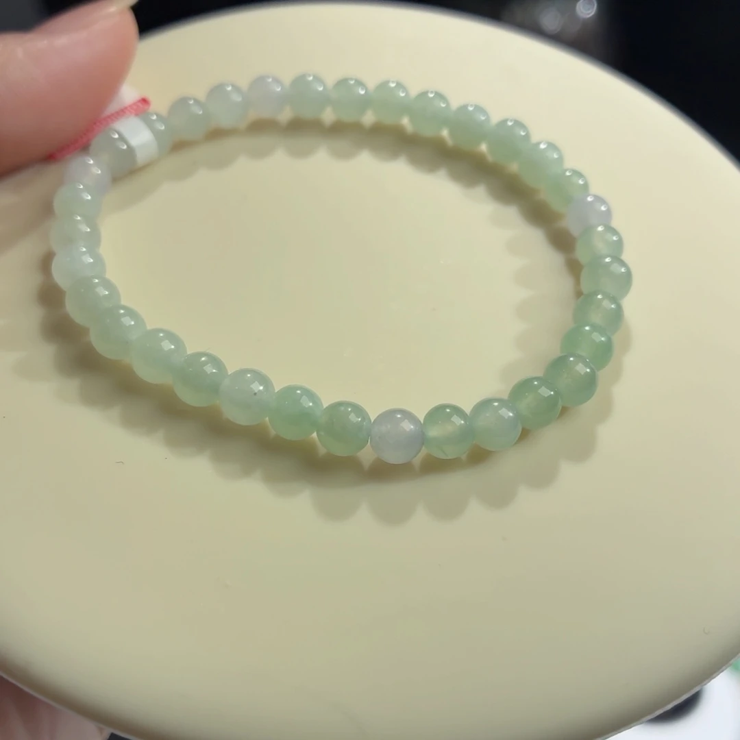未镶嵌手链翡翠冰胶卡5.4