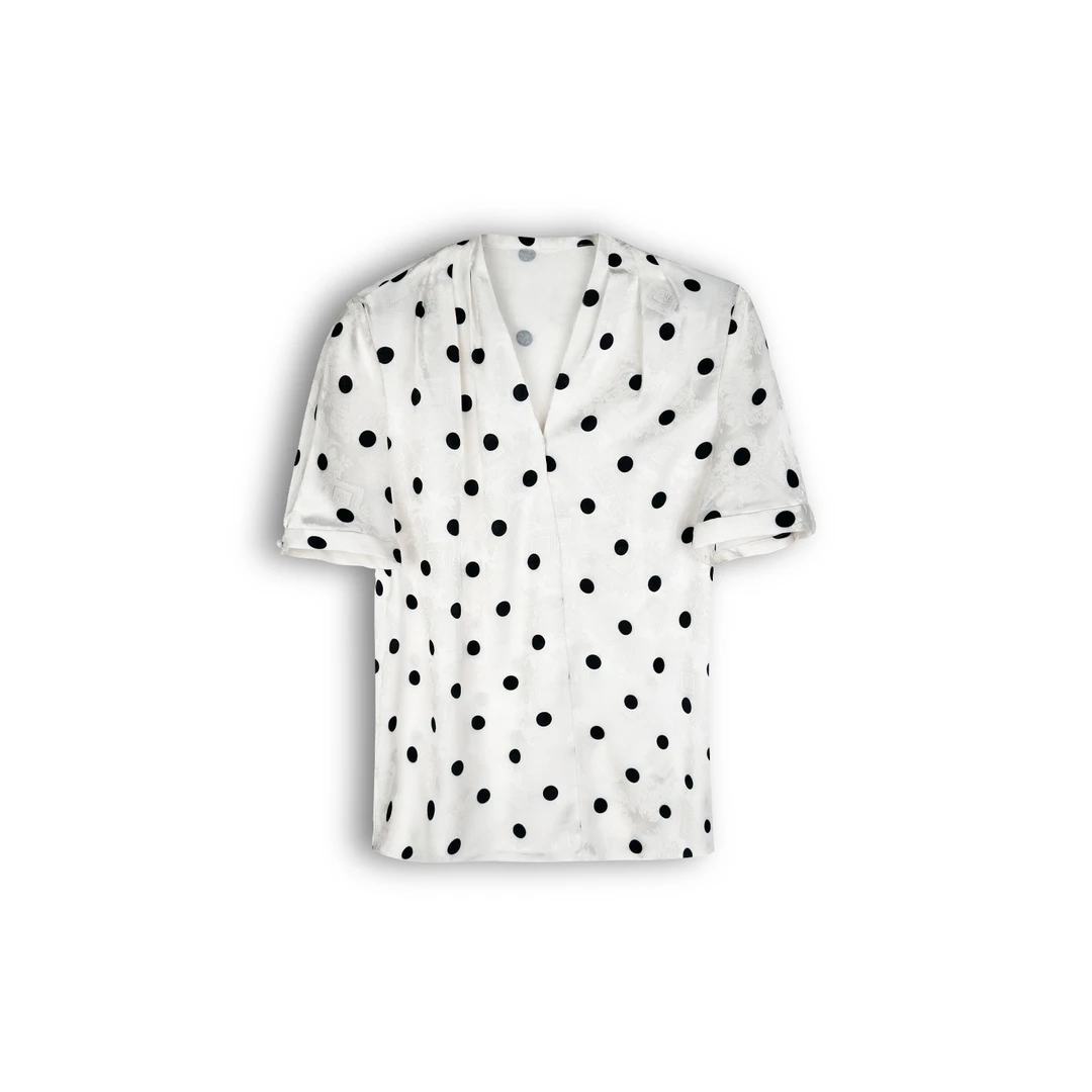 2025【朗Z订单】夏季气质波点针织时尚休闲百搭上衣（LCGB18W）