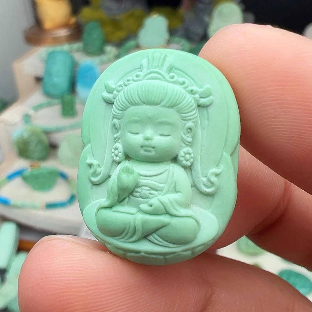 绿松石未镶嵌主播万珍