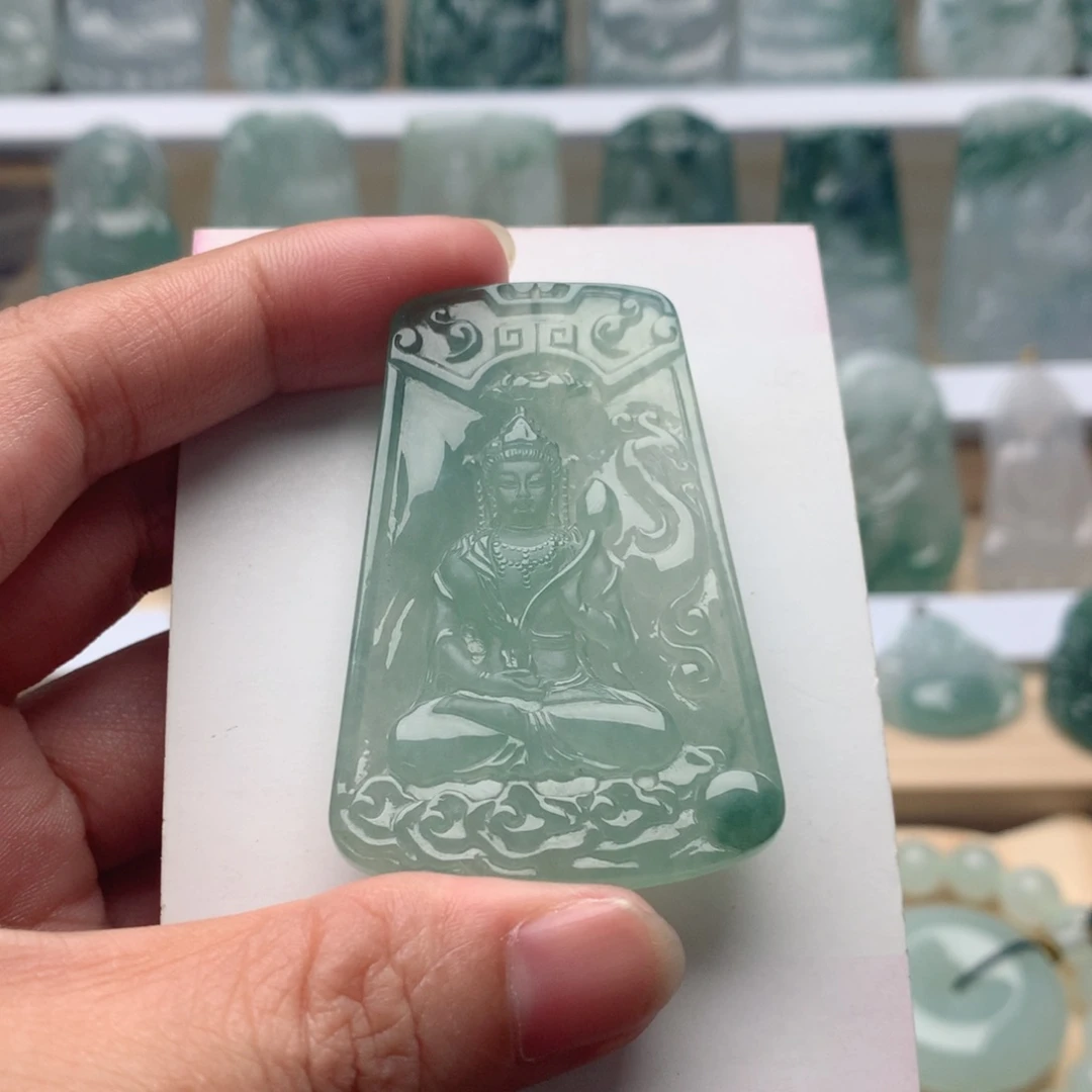 吊坠(不含链)未镶嵌翡翠观音