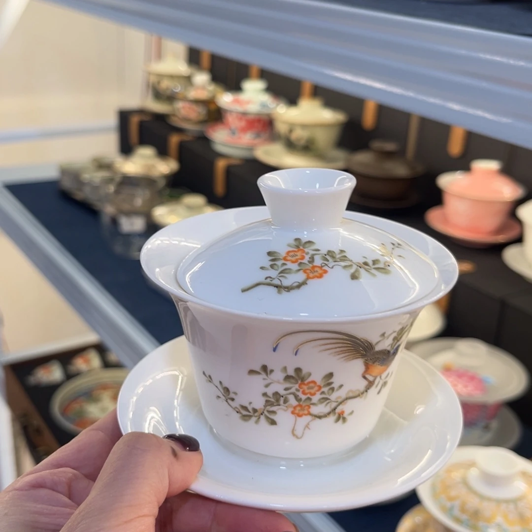 陶景德陶瓷盖碗茶具
