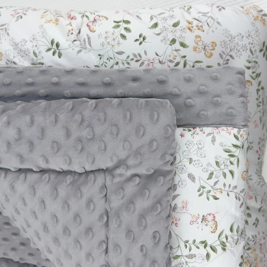 【李京花】出韩纯棉碎花豆豆被 一体被可机洗 秋冬被