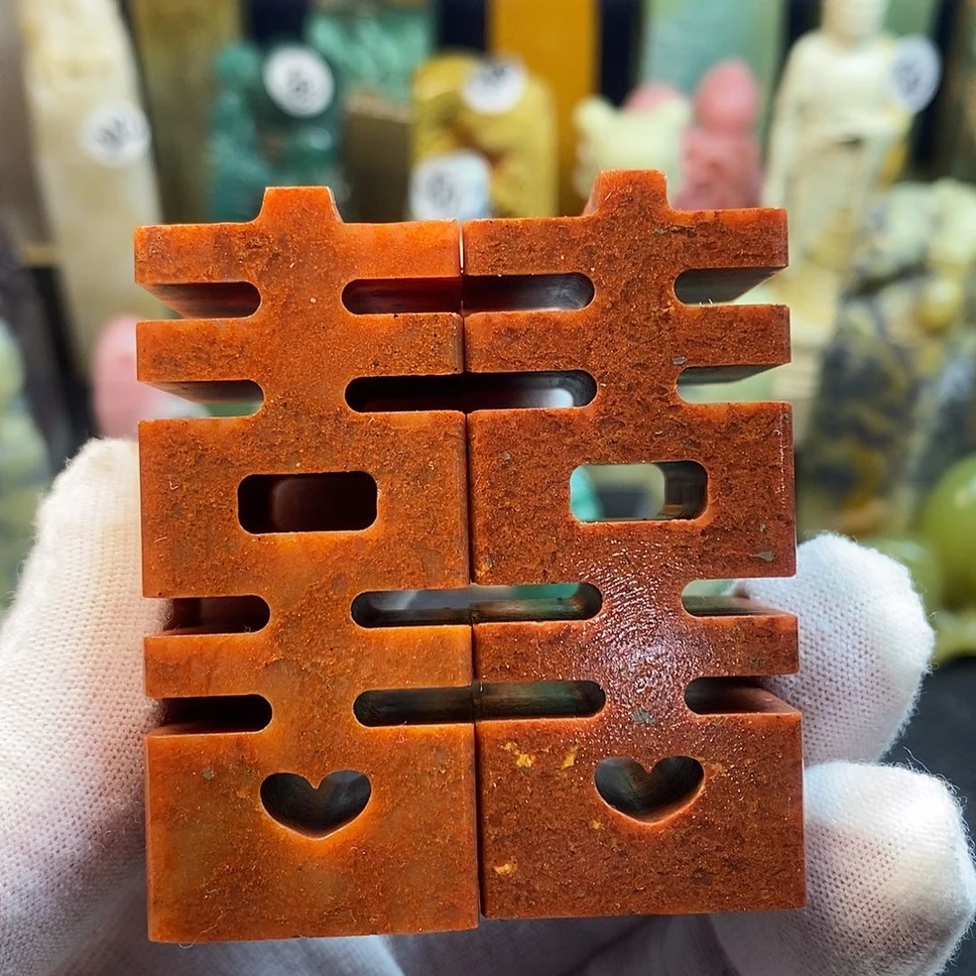 寿山石篆刻艺术家的作品