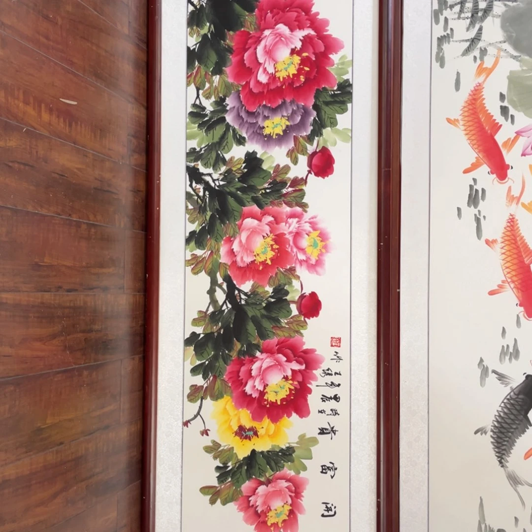 国画带框尺寸48*163厘米