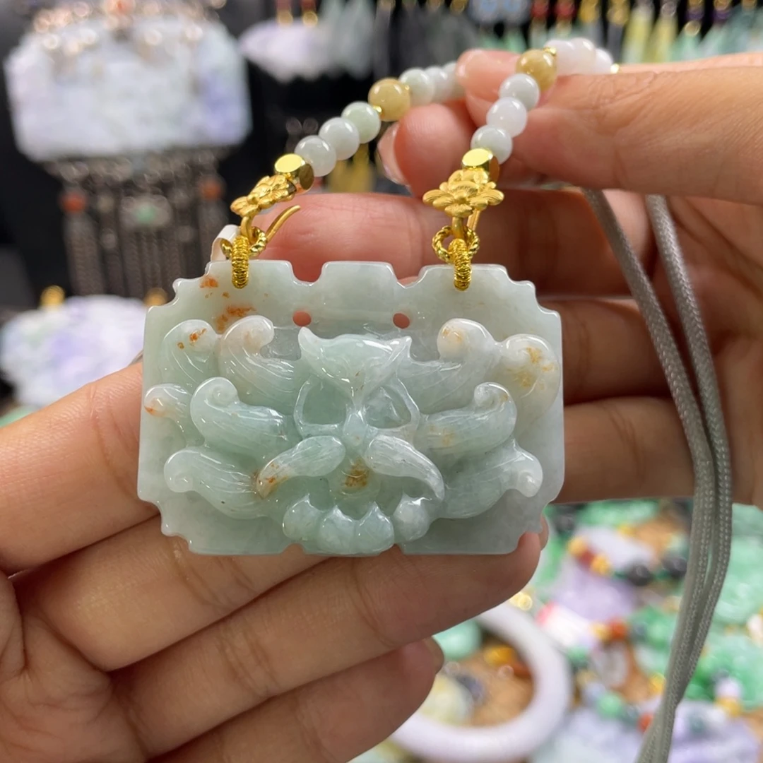 翡翠未镶嵌颈饰代编织