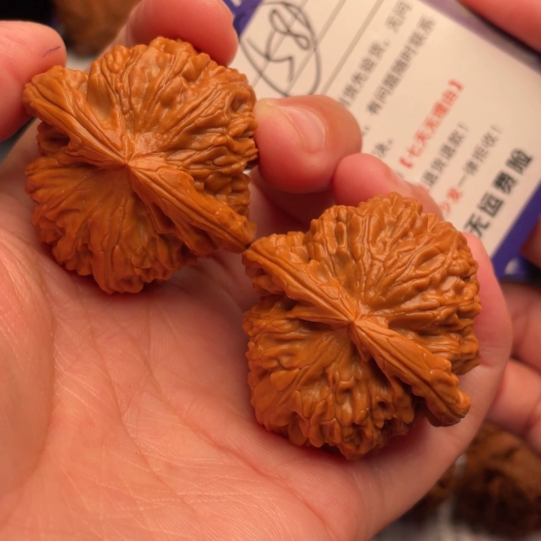 把件文玩核桃白狮子40