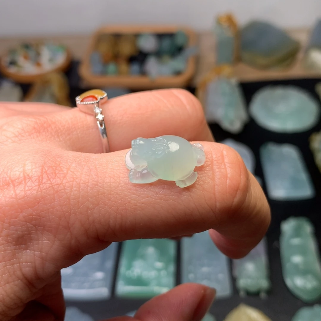 定制翡翠未镶嵌荒*龙龟