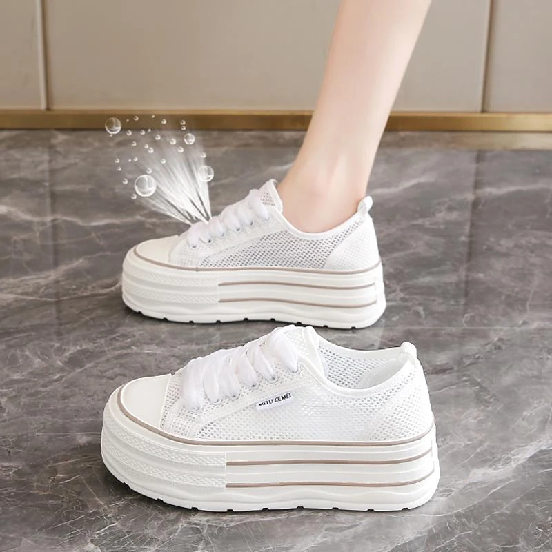 361断码特价联名SMVP适用帆布鞋女款2025新款秋季网面透气网鞋小