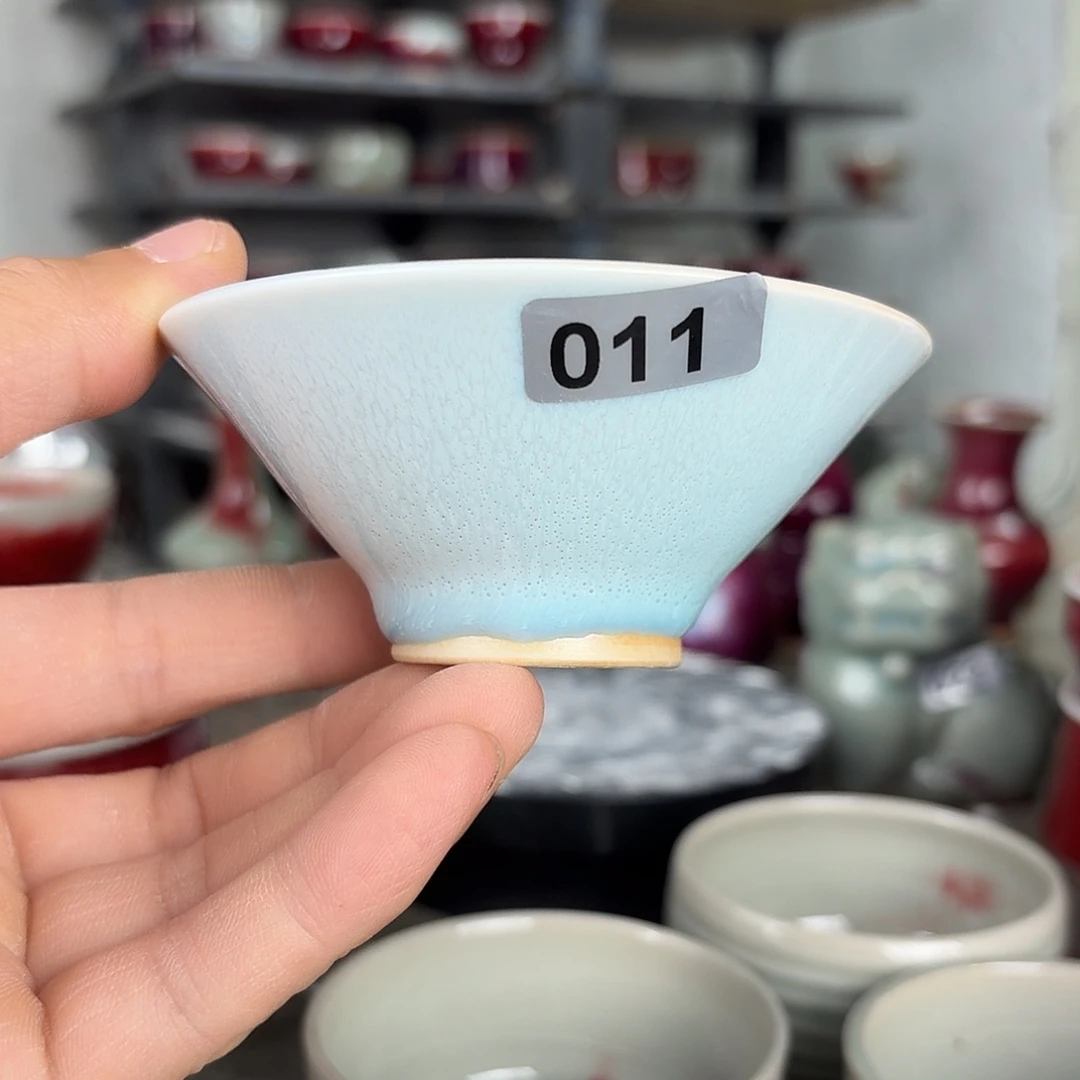 011烧纯手工拉坯钧瓷原矿釉主人杯
