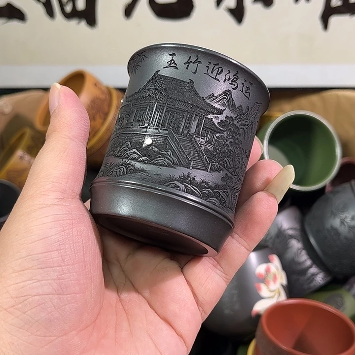 茶杯紫砂全手工紫砂主人杯