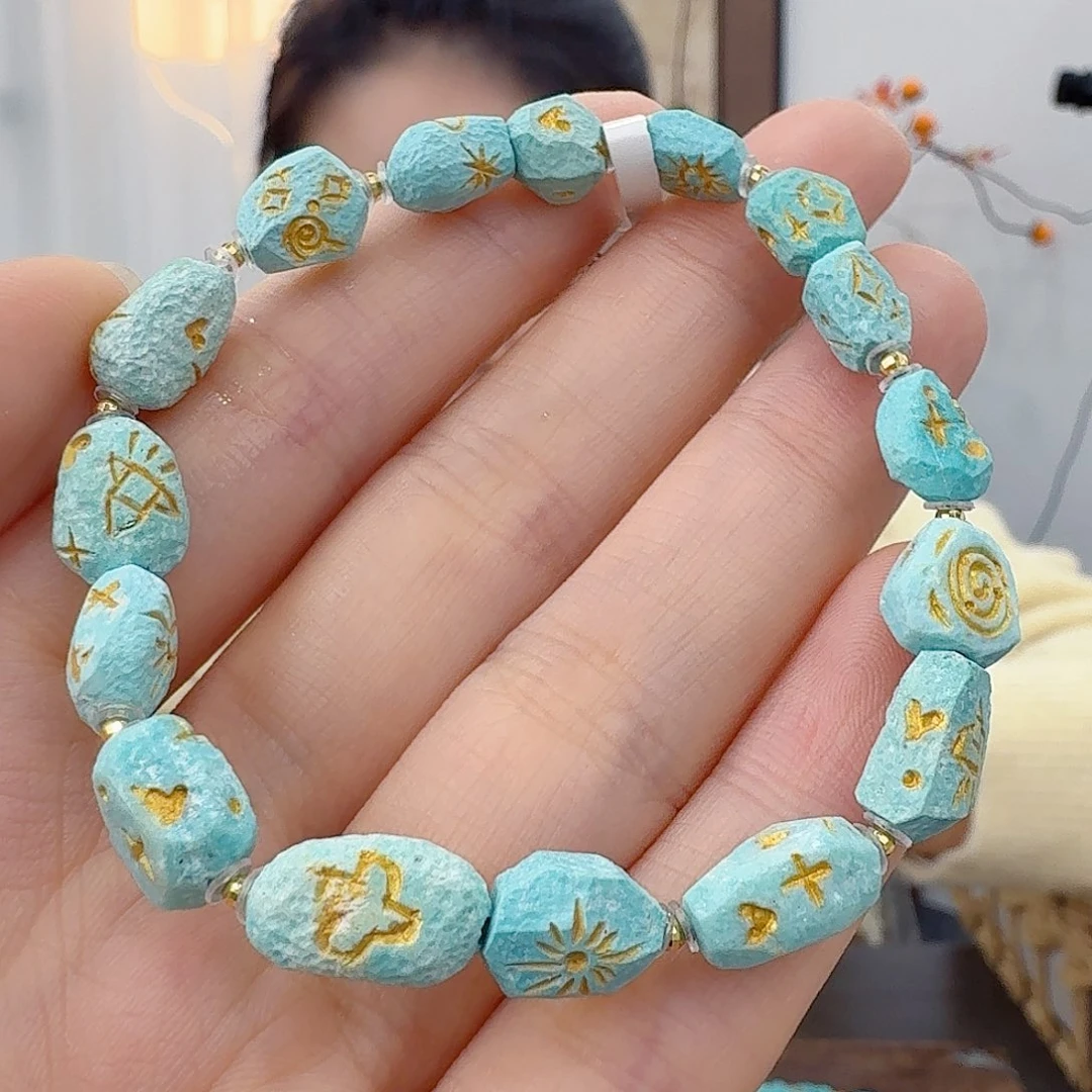 绿松石未镶嵌珠宝半成品