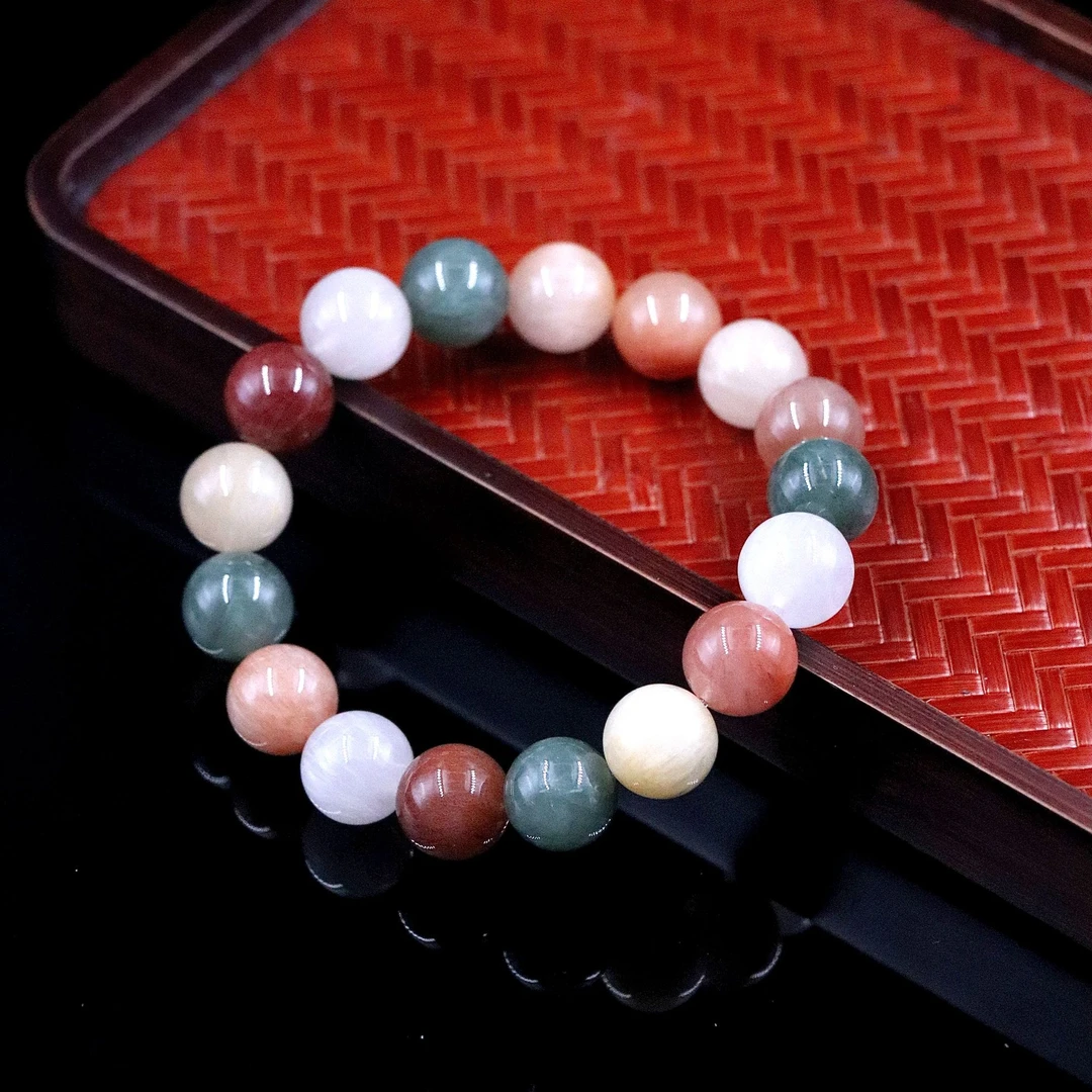 高阶天然拉丝兔毛多宝兔毛水晶手串T2228-尺寸可选-多样性发一