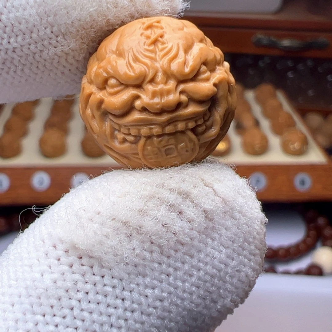 猴头核桃吊坠精工新见钱眼开17.18