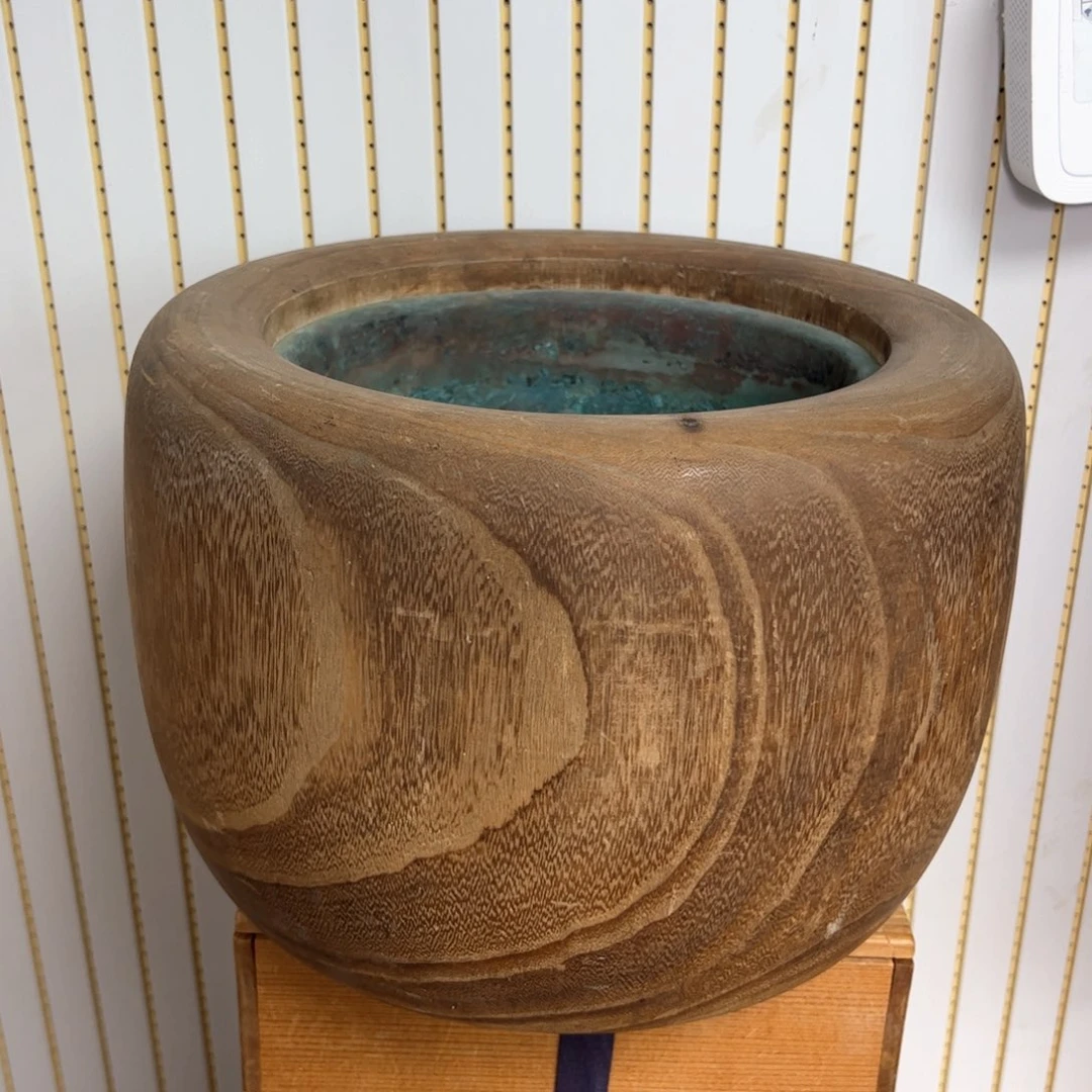 甘***生桐木火钵有瑕疵大号的