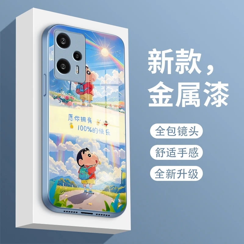 小新语录适用小米红米note12Turbo手机壳note12Pro保护套Redmi玻