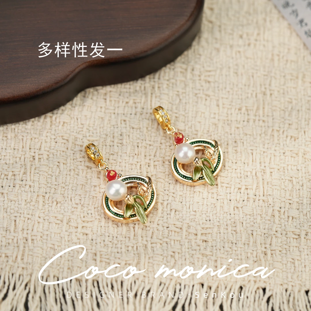 【小霞珠宝】珍珠吊坠手工麦子单颗吊坠气质轻奢时尚 AC947