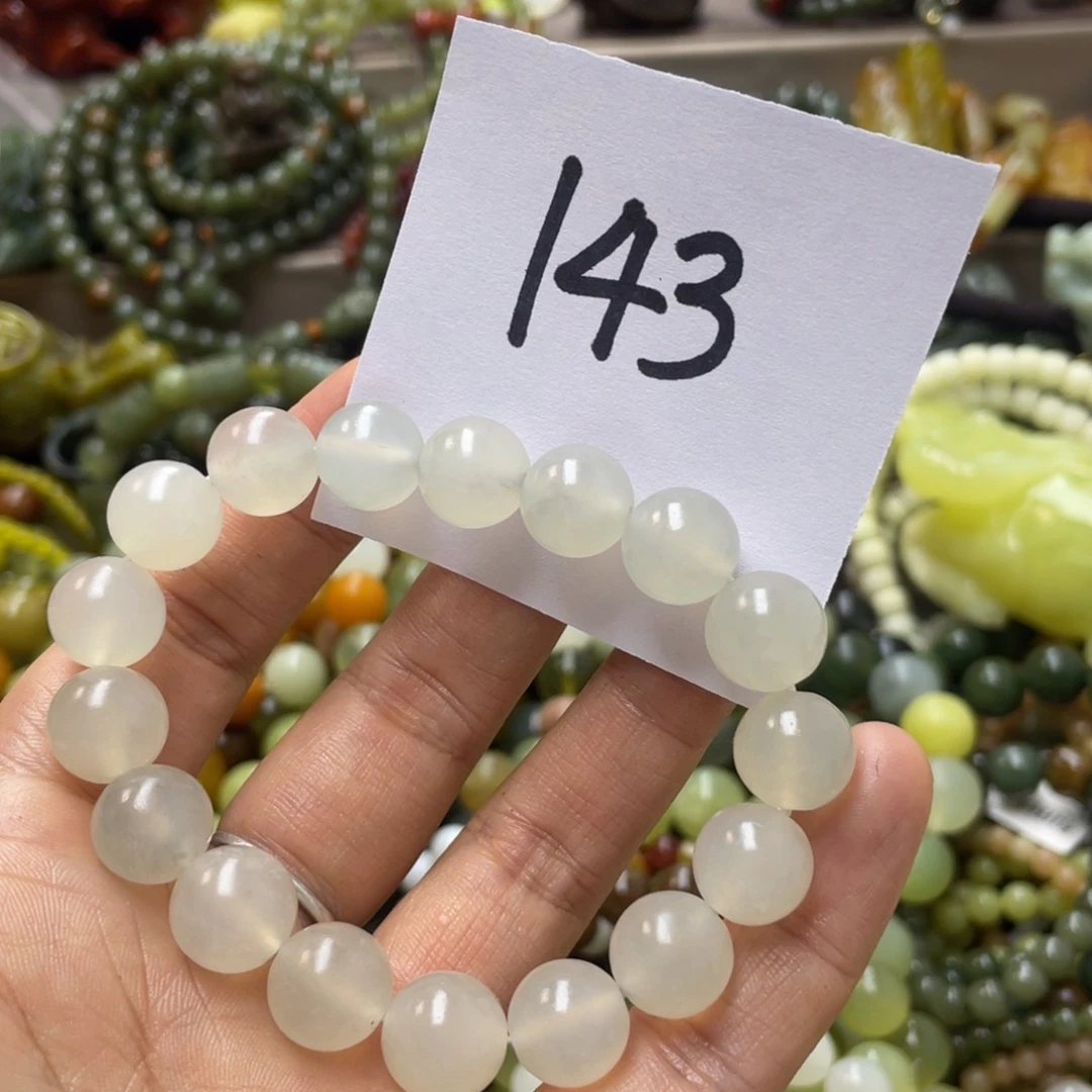 未镶嵌蛇纹石玉手链可*L