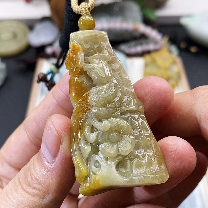颈饰未镶嵌翡翠缅甸天然翡翠A货