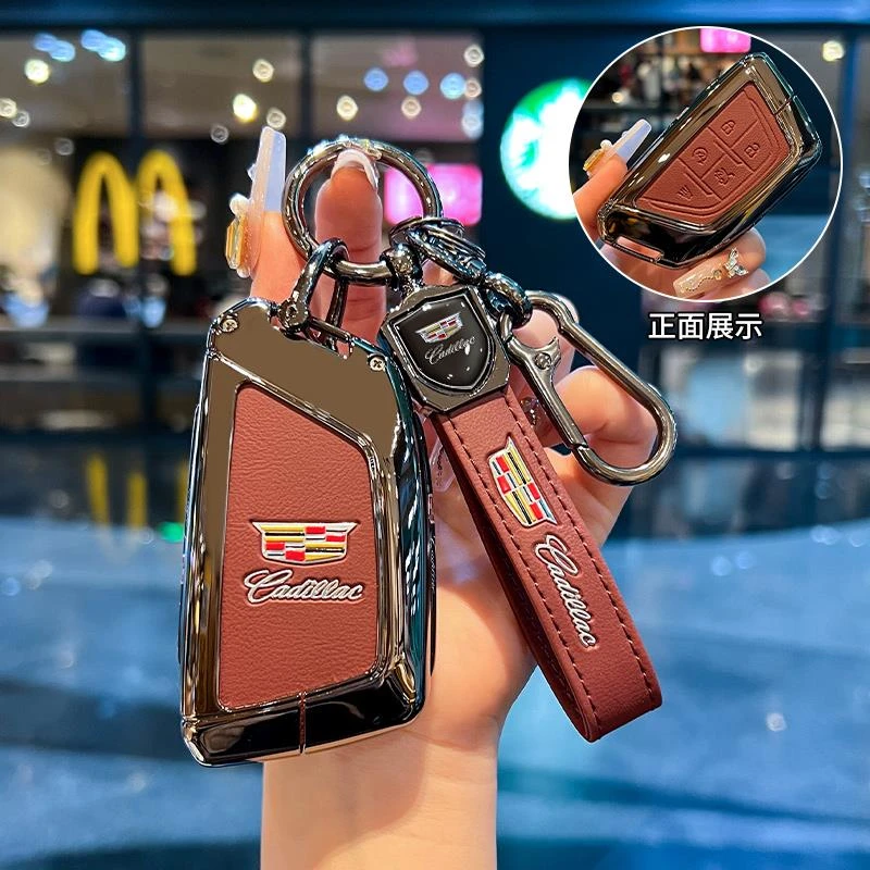 适用凯迪拉克钥匙套ct524/25款xt5汽车xt4新ct6高级皮xt6壳xts扣