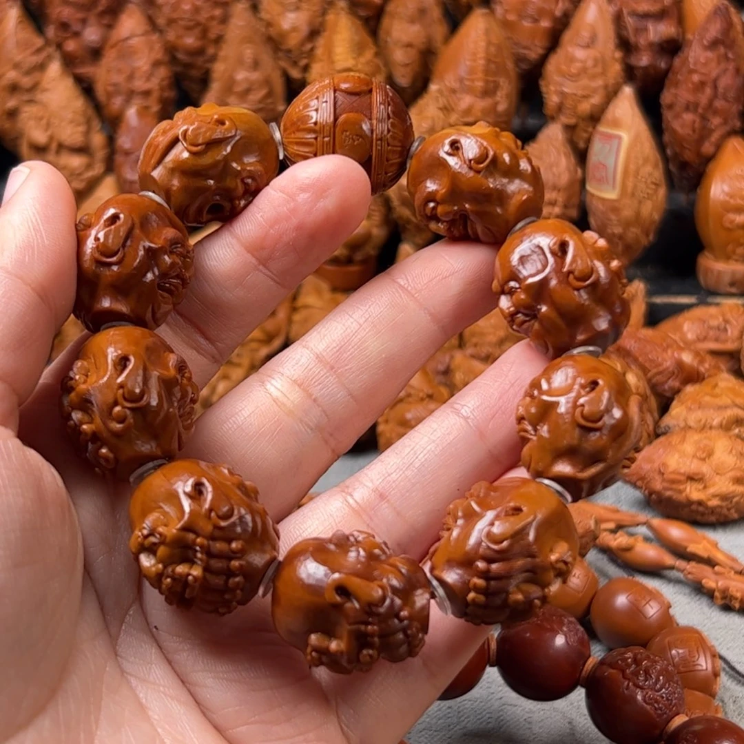 白***$橄榄核手串/手链核雕