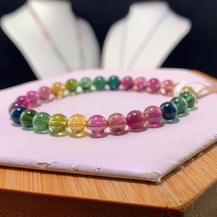 双色碧玺手链未镶嵌