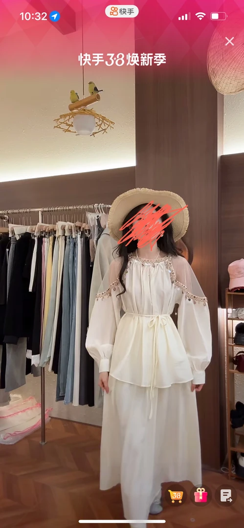 法式大码休闲套装裙女2025新款网纱拼接露肩长袖上衣半身裙两件套