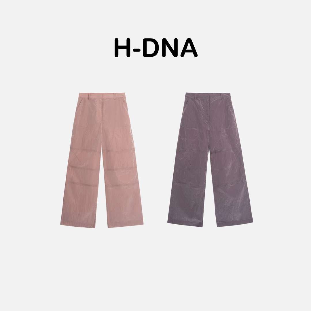 【H-DNA】"干枯玫瑰"日本进口面料 重工肌理感明线设计工装裤