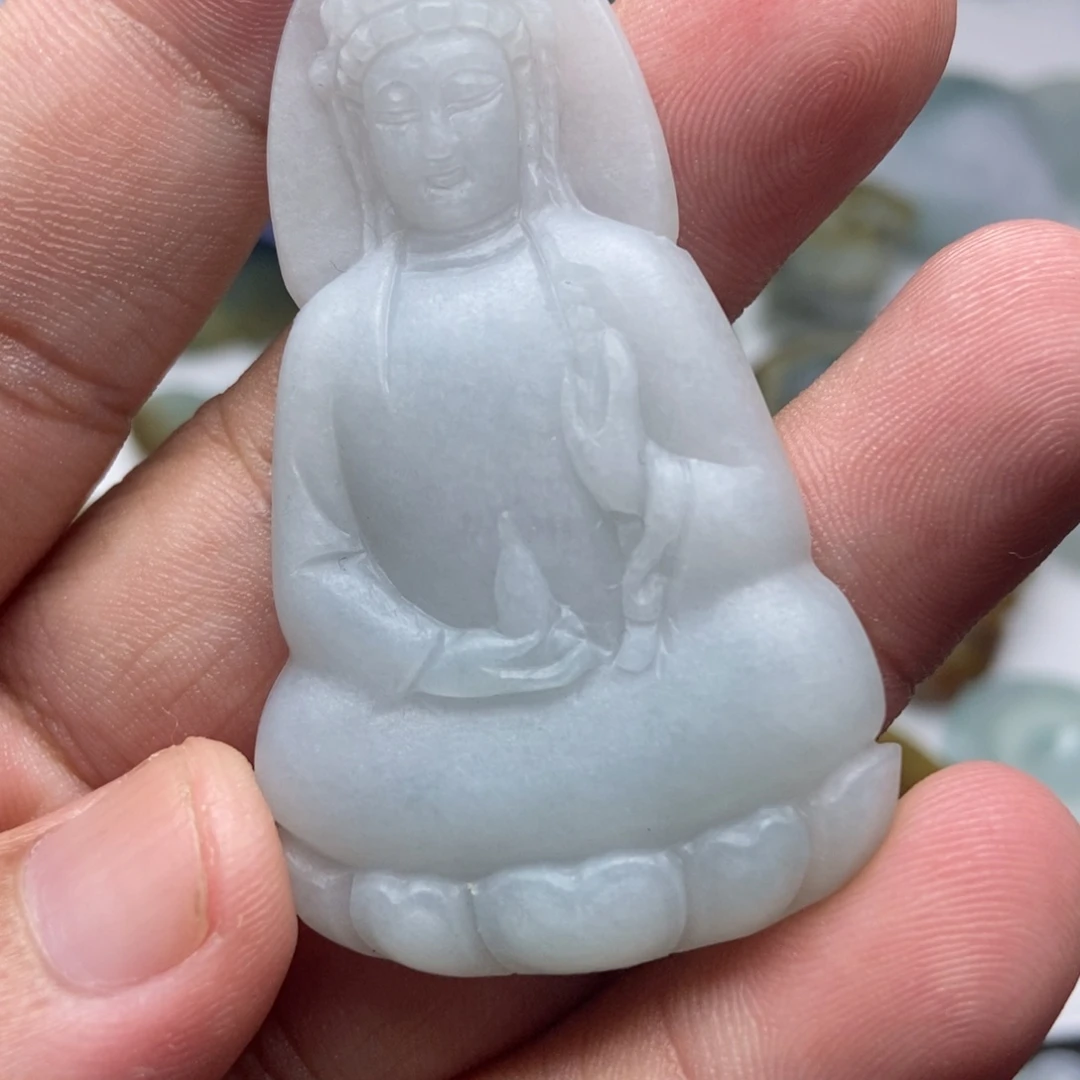 未镶嵌定制翡翠观音