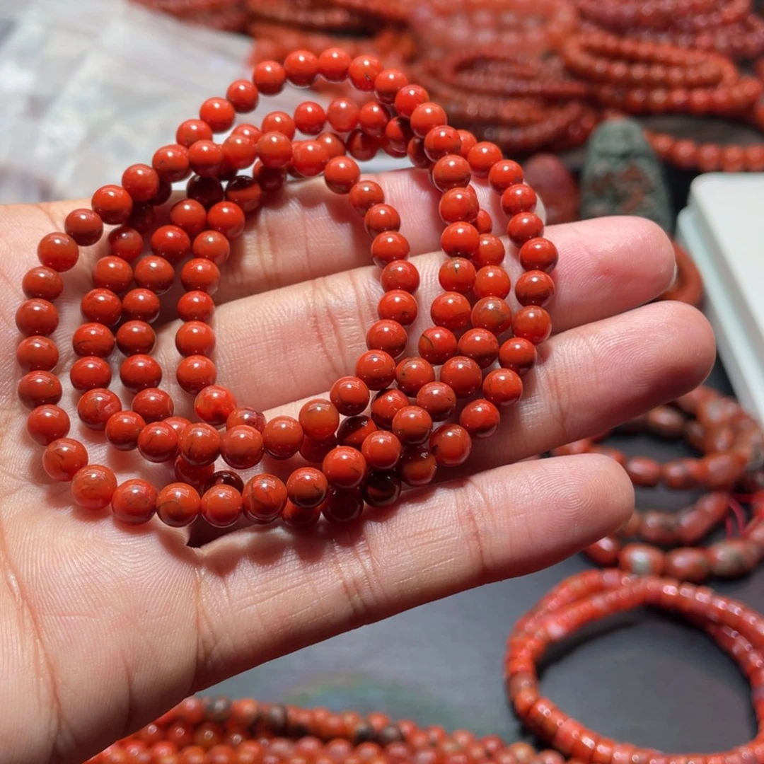 南红玛瑙手链未镶嵌