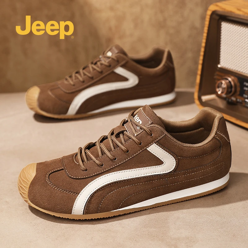 jeep吉普男鞋2025新款运动休闲鞋防滑软底德训鞋男款复古阿甘鞋潮