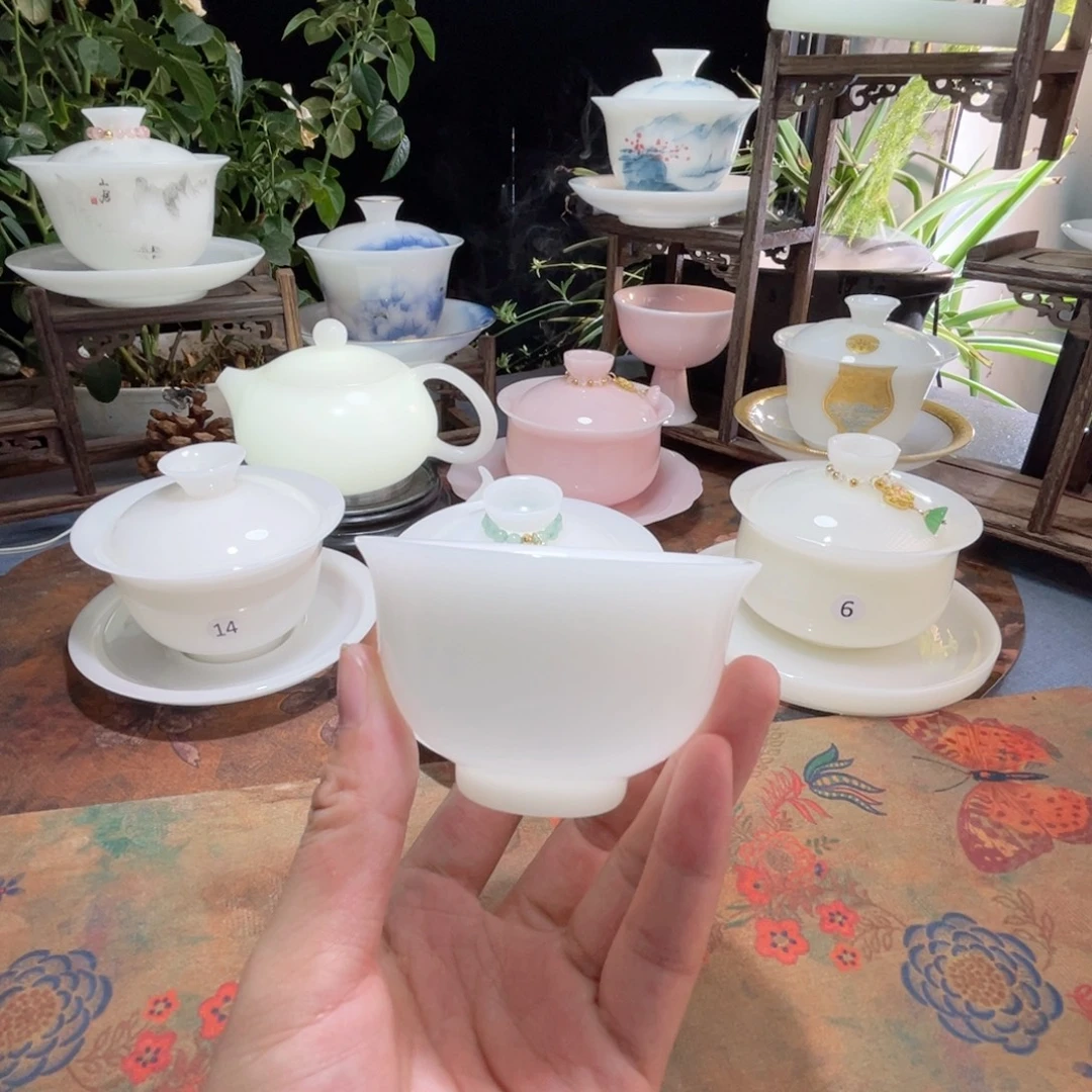 冰晶璞玉永乐压手杯