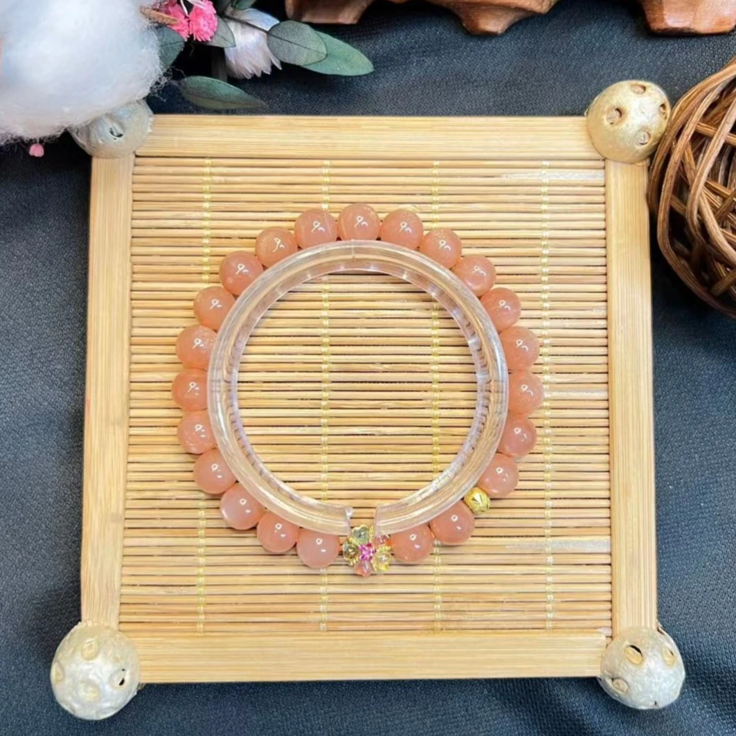 单圈橙月光单圈手串9473