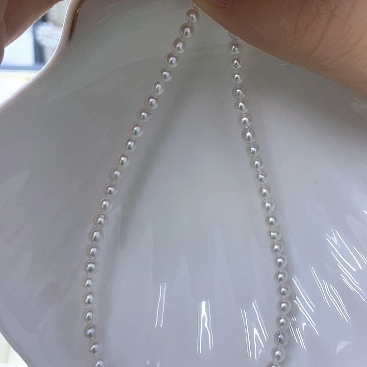 颈饰银S925镶嵌淡水珍珠