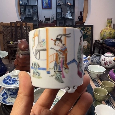 杯只****游陶瓷工艺品摆件