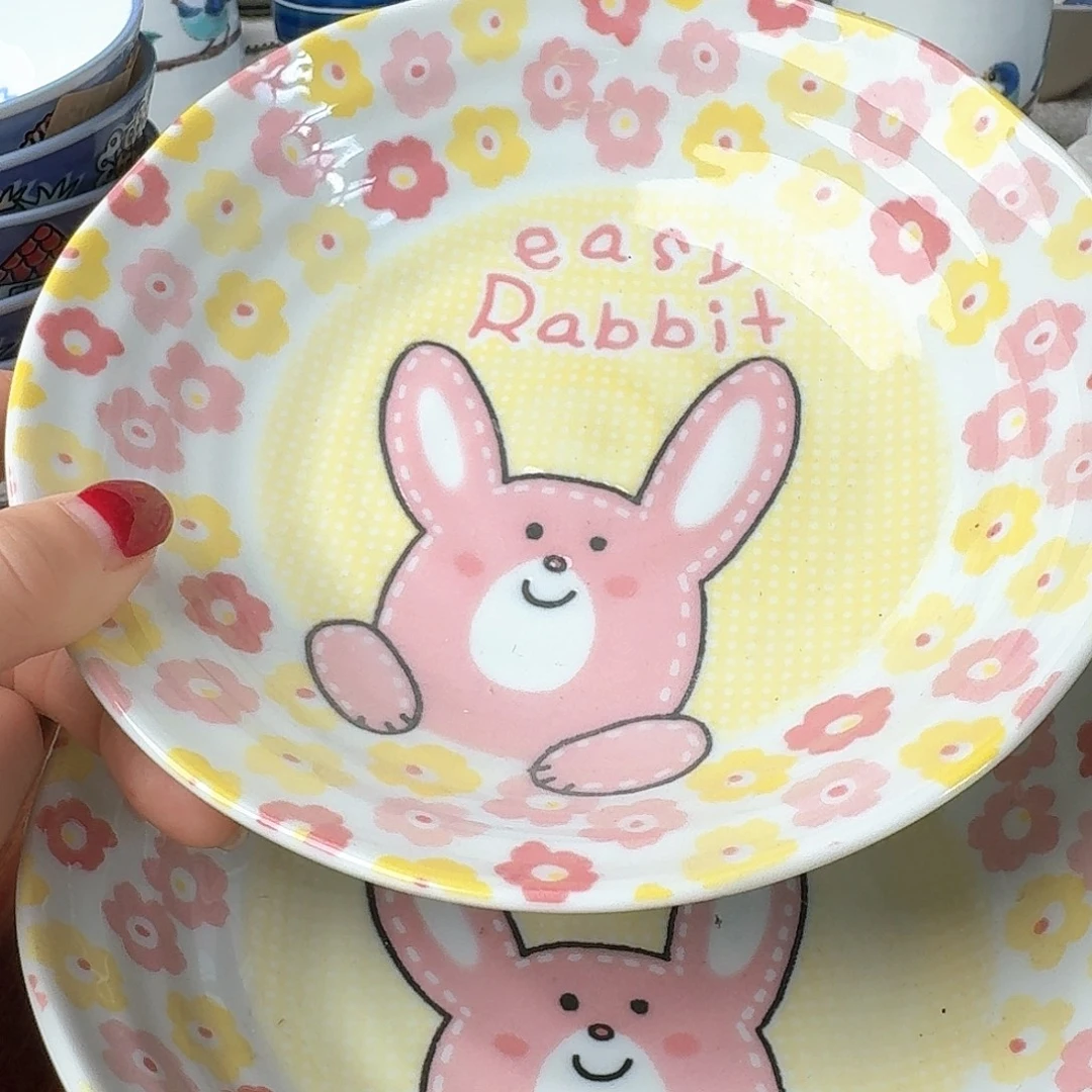 瓷片2只16.5厘米深盘，全新