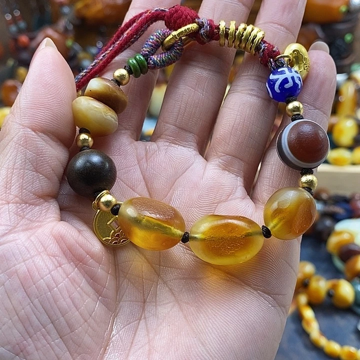 蜜蜡未镶嵌手链手链