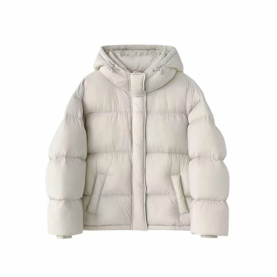 反季2025软糯泡芙羽绒服女短款新款优质白鸭绒宽松加厚面包服外套