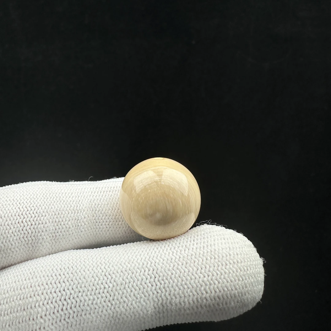 D10-58天然猛犸牙 芝士皮单珠19.8mm支持鉴定 假一罚十