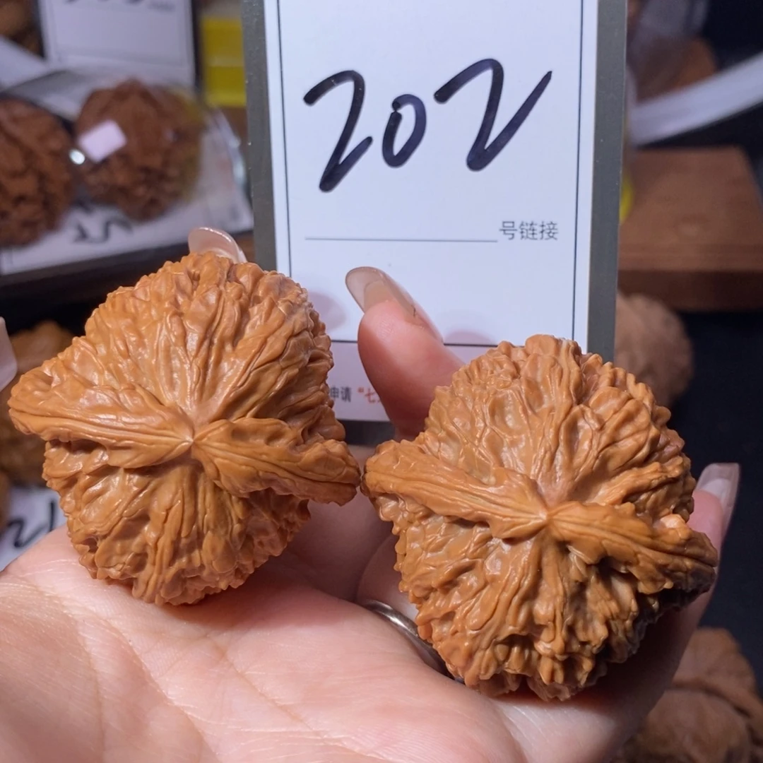 把件文玩核桃4.5白狮子202