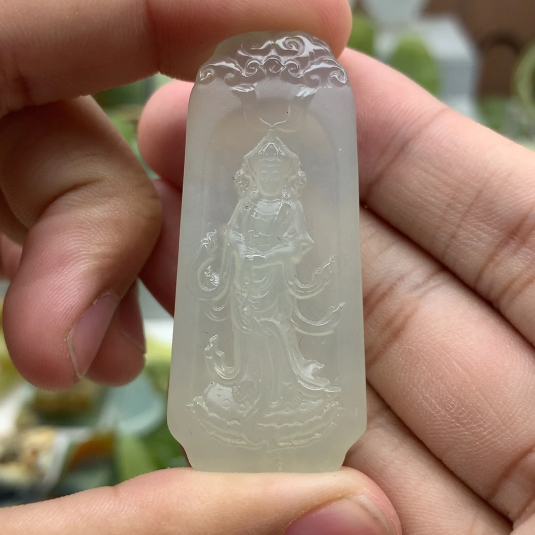 岫玉未镶嵌吊坠(不含链)