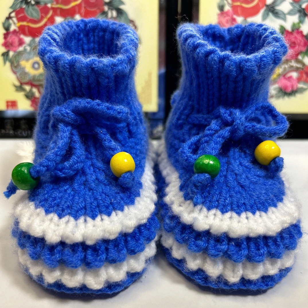 蛋糕手工宝宝鞋学可爱软底婴儿鞋 0-12个月宝宝鞋编织新生儿