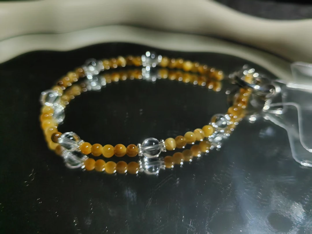 A881【金汐】虎眼白水手机挂