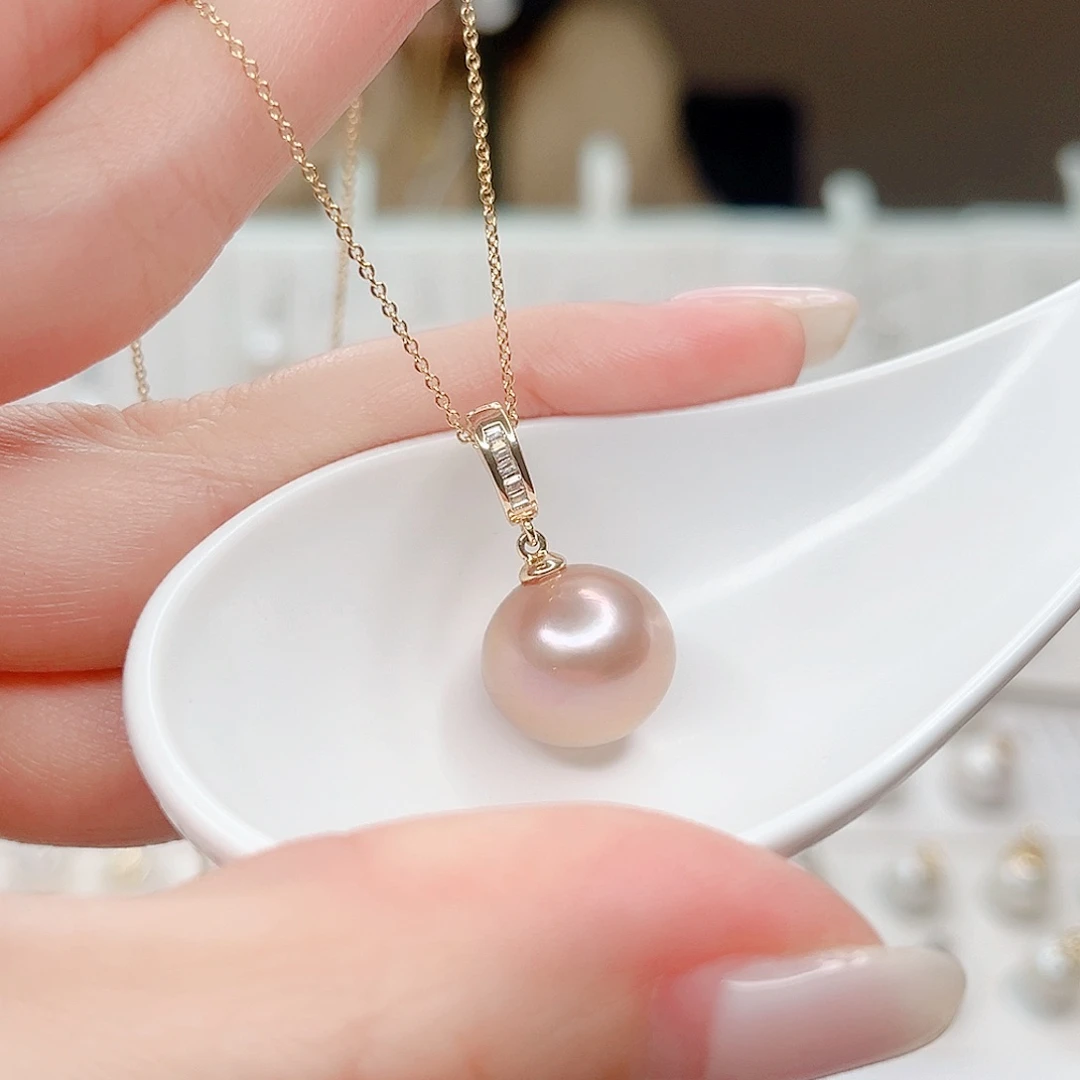 合金淡水珍珠吊坠(赠链)
