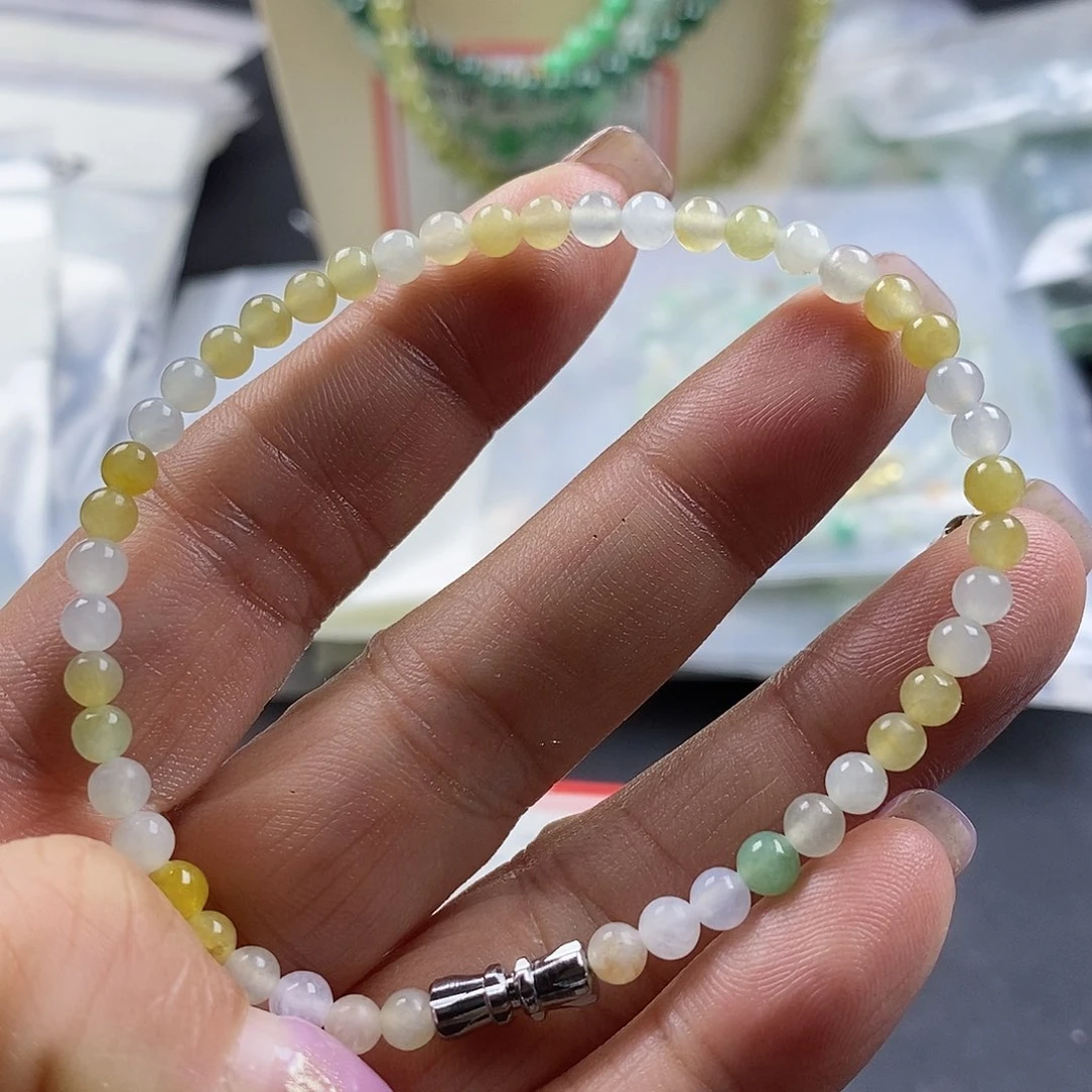 翡翠手链未镶嵌手串